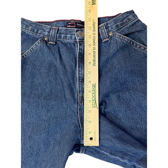 Vintage Bugle Boy Jeans Boys 14 Husky Carpenter Blue Denim 100% Cotton Y2K - Picture 11 of 15